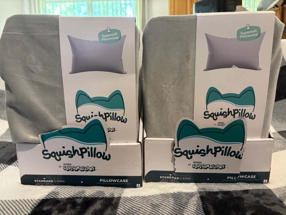 SquishPillow Pillowcase Solid Slumber White